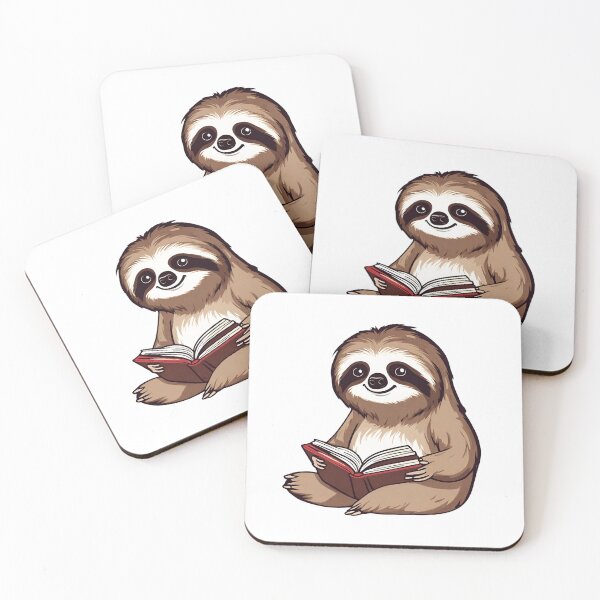 Item preview, Sloth Reading A Book designed and sold by Majestic Paws.