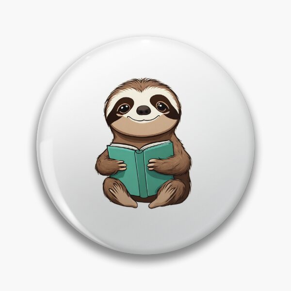 Item preview, Sloth Reading A Book designed and sold by Majestic Paws.