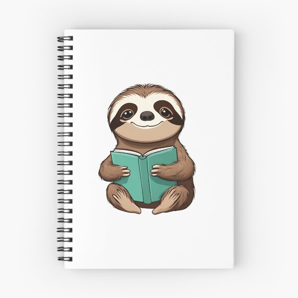 Item preview, Sloth Reading A Book designed and sold by Majestic Paws.