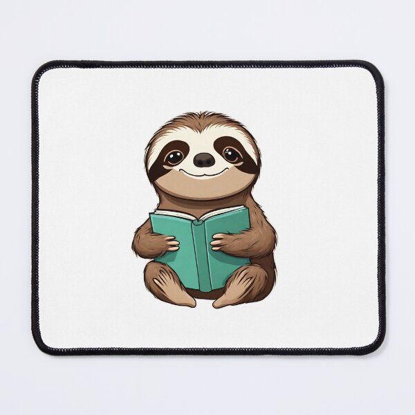 Item preview, Sloth Reading A Book designed and sold by Majestic Paws.