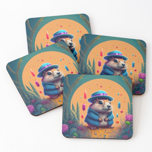 Item preview, Spring's Seer: Groundhog's Weather Forecast on Groundhog Day Digital Art designed and sold by WASABIgreen.
