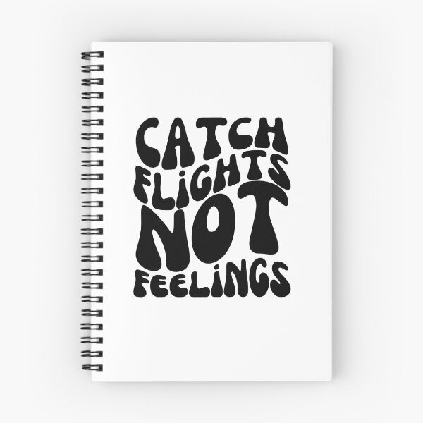 Item preview, Catch Flights Not Feelings - Wanderlust Typography for Jetsetter Vibes - Black designed and sold by Biddakate.