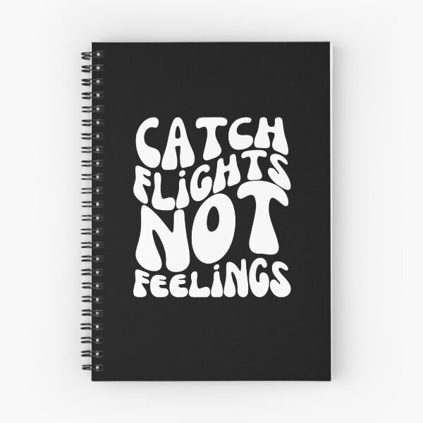 Item preview, Catch Flights Not Feelings - Wanderlust Typography for Jetsetter Vibes - White designed and sold by Biddakate.