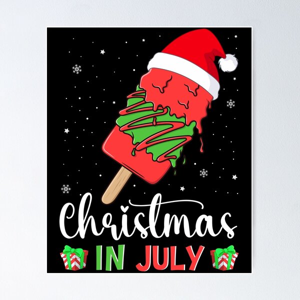 Artikelvorschau, Eiscreme-Weihnachtsbaum-Sommerferien-Weihnachten im Juli entworfen und verkauft von MobyStickers.