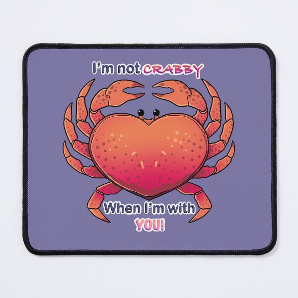 Item preview, I'm not Crabby! Heart-shaped Crab designed and sold by DinoDoggie.