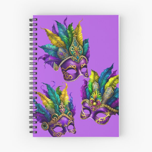 Item preview, Three Mardi Gras Masks - Fat Tuesday designed and sold by WigOutlet.