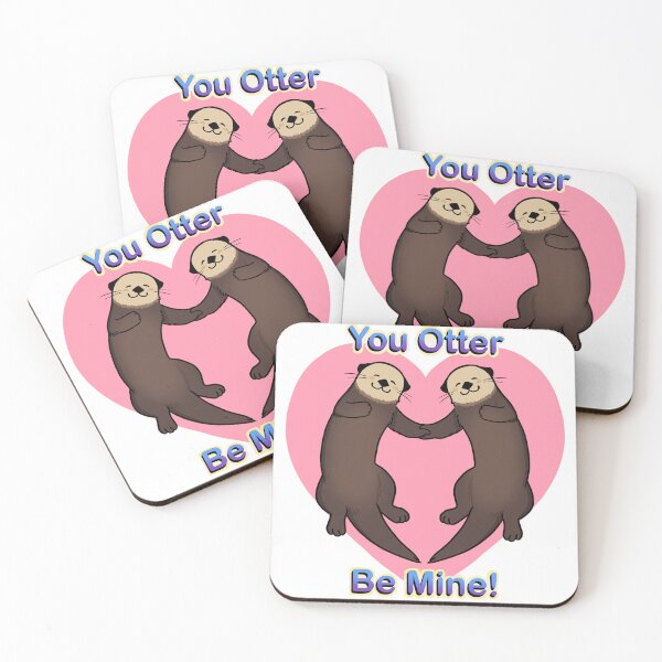 Item preview, You Otter Be Mine Valentine! designed and sold by DinoDoggie.