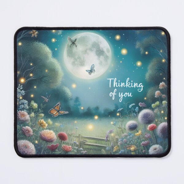 Item preview, Thinking of You " Moonlight Garden Card" designed and sold by Tamer ⭐⭐⭐⭐⭐.