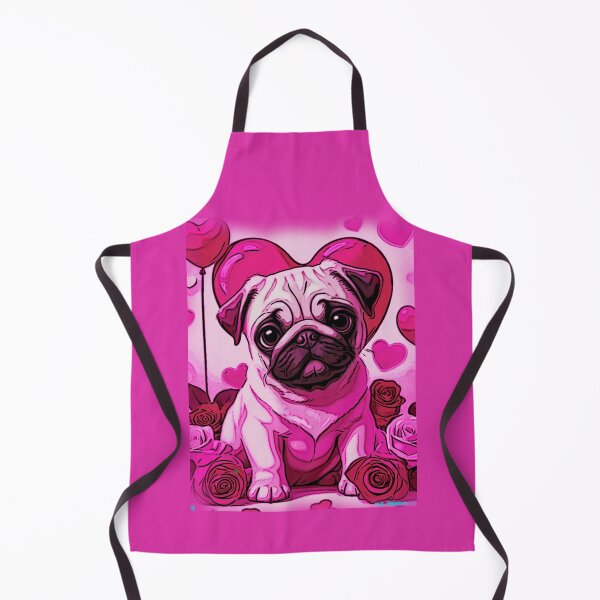 Item preview, Pug HAPPY HOLIDAYS 169 Valentines Day designed and sold by RedBluffTraders.