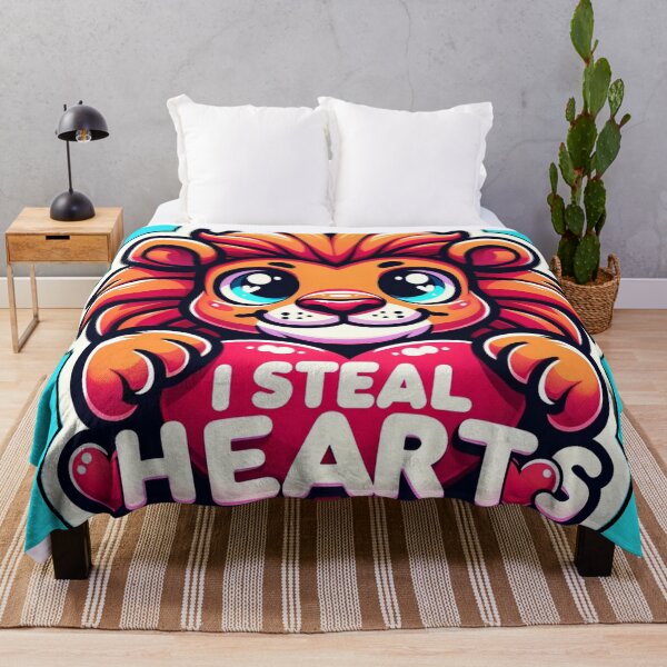 Item preview, Lovable Lion Valentine Cute Romantic Jungle King Design designed and sold by WickedAI.