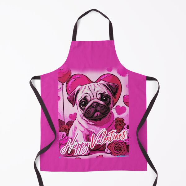 Item preview, Pug HAPPY HOLIDAYS 169 Valentines Day HAPPY VALENTINES DAY designed and sold by RedBluffTraders.