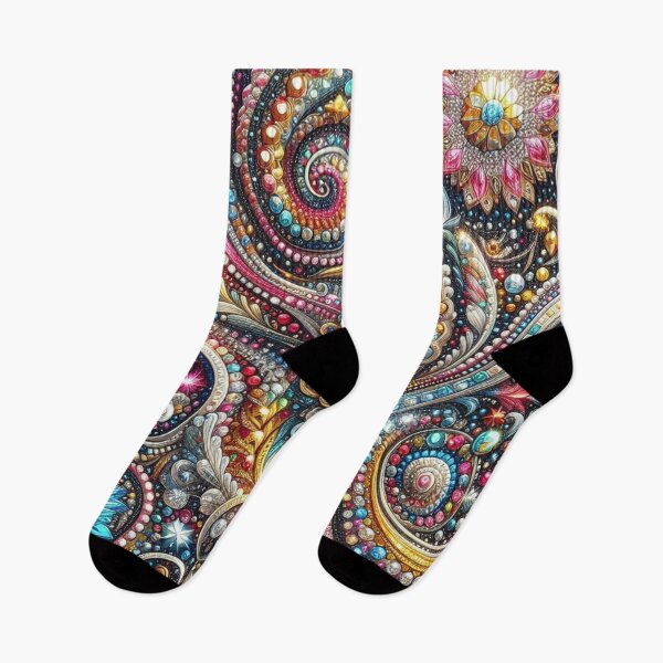 Item preview, Sparkle in Elegance with our Colorful Diamonds Fabric designed and sold by Rui Fernandes.