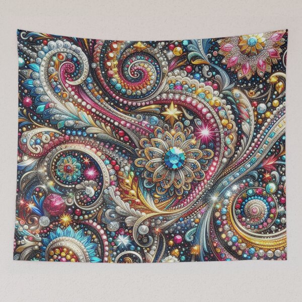 Item preview, Sparkle in Elegance with our Colorful Diamonds Fabric designed and sold by Rui Fernandes.