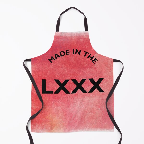 Item preview, Made In The LXXX 80's In Roman Numerals With Reddish Fade Look. designed and sold by clecticuk.
