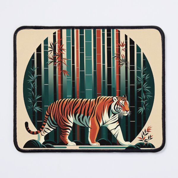 Item preview, Tiger in Bamboo 2 designed and sold by Kallak-AI-Art.