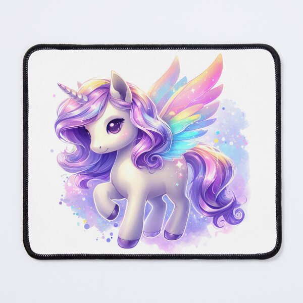 Item preview, VIOLET RAINBOW UNICORN 02 designed and sold by CHIBI_POPZ.
