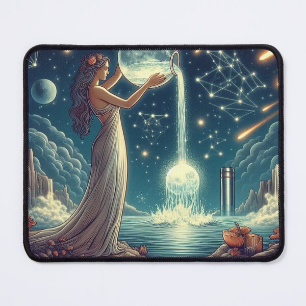 Artikelvorschau, Wassermann-Mond entworfen und verkauft von Liminal Transmissions by Brittany Leigh.