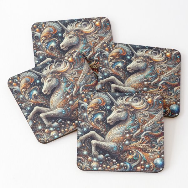 Item preview, Radiant Unicorn Dreams - Small Colorful Diamonds Fabric designed and sold by Rui Fernandes.