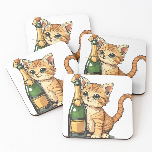 Item preview, Everything is fine with cats and wine designed and sold by cosmiclabchimp.