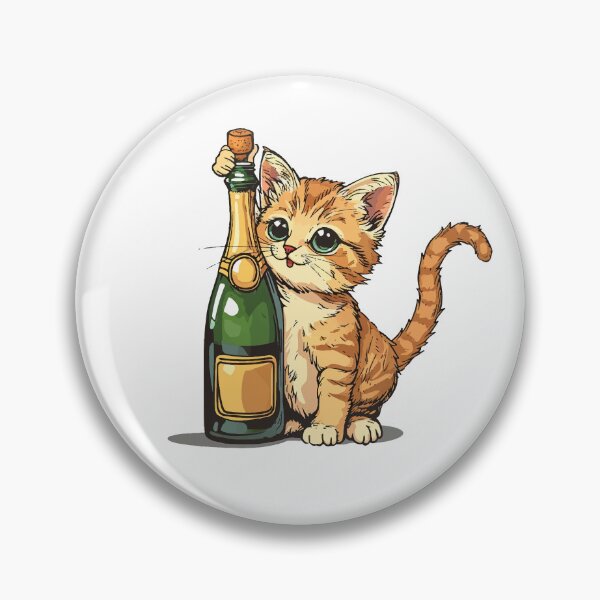 Item preview, Everything is fine with cats and wine designed and sold by cosmiclabchimp.