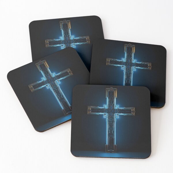 Item preview, Digital electronic circuit board cross designed and sold by dcrc.
