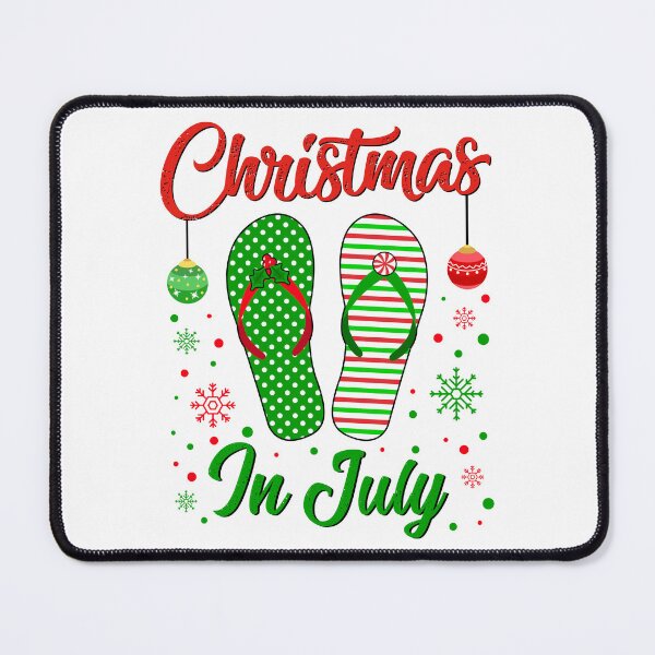 Item preview, Christmas in July Flip Flops Tee Summer Vacation Beach Xmas designed and sold by MobyStickers.