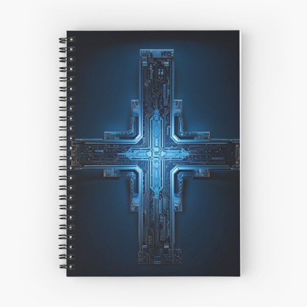 Item preview, Digital electronic circuit board cross designed and sold by dcrc.