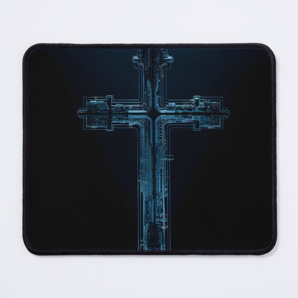 Item preview, digital electronic circuit board cross designed and sold by dcrc.