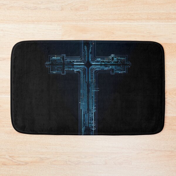 Item preview, digital electronic circuit board cross designed and sold by dcrc.
