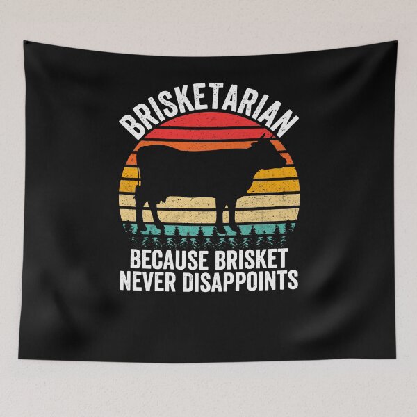 Item preview, Brisketarian Because Brisket Never Disappoints BBQ Barbecue designed and sold by MobyStickers.
