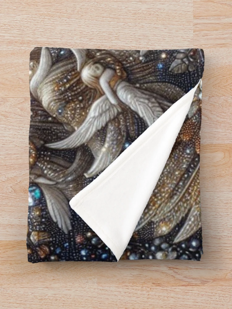 Thumbnail 3 of 6, Throw Blanket, Angelic designed and sold by Rui Fernandes.