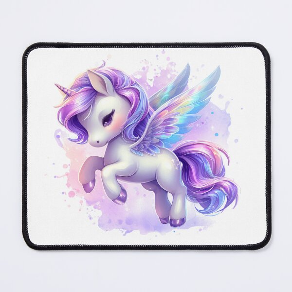 Item preview, VIOLET RAINBOW UNICORN 01 designed and sold by CHIBI_POPZ.