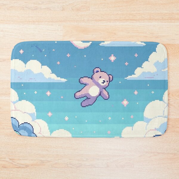 Item preview, Serene Teddy Bear - Pixel Art designed and sold by fabinthelab.