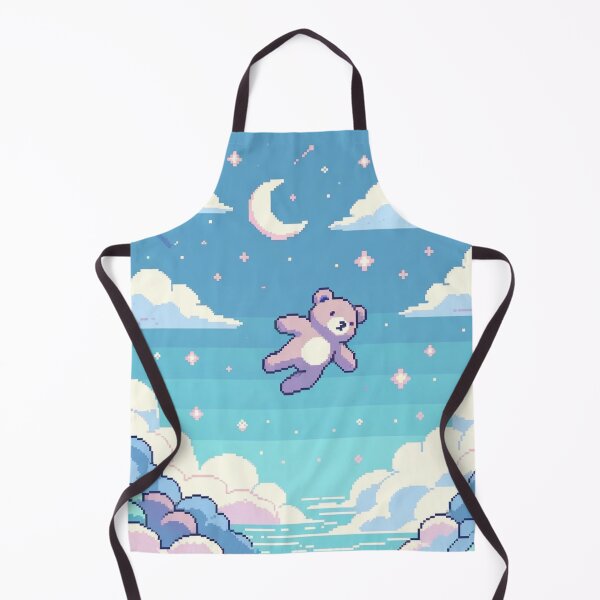 Item preview, Serene Teddy Bear - Pixel Art designed and sold by fabinthelab.