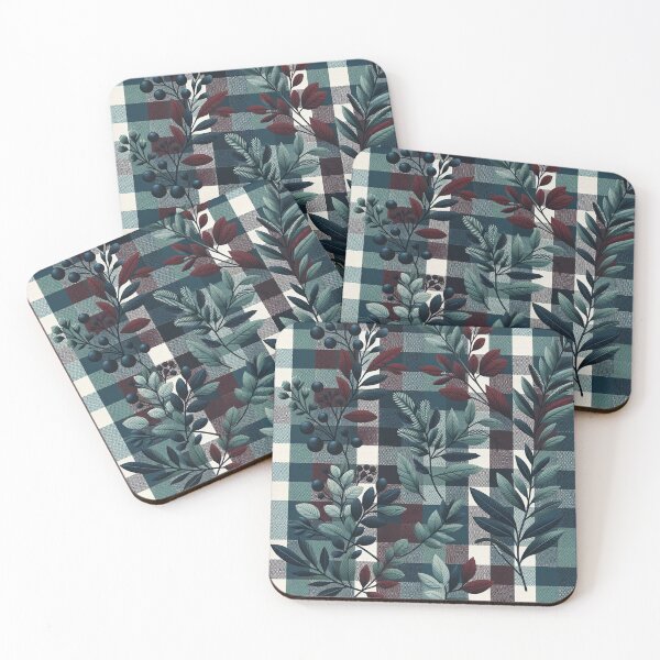 Item preview, Winter-Inspired Gingham Pattern Print designed and sold by PinUpPizzazz.
