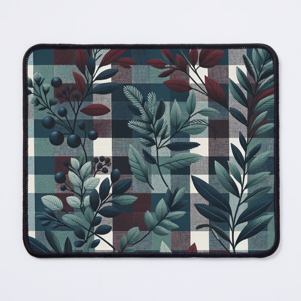Item preview, Winter-Inspired Gingham Pattern Print designed and sold by PinUpPizzazz.