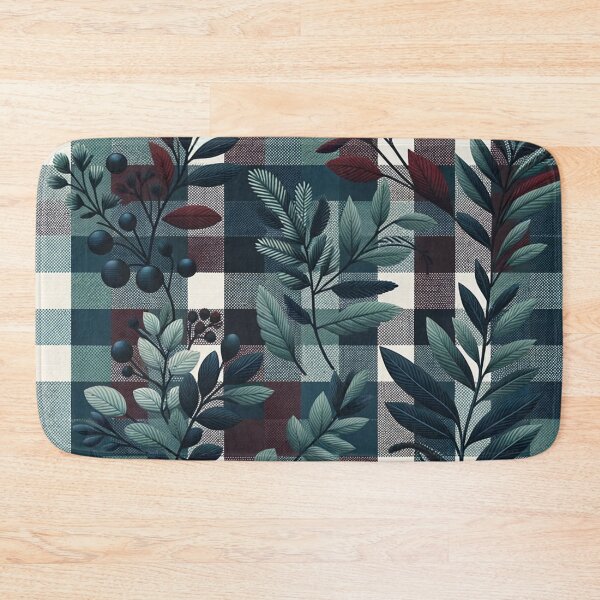 Item preview, Winter-Inspired Gingham Pattern Print designed and sold by PinUpPizzazz.