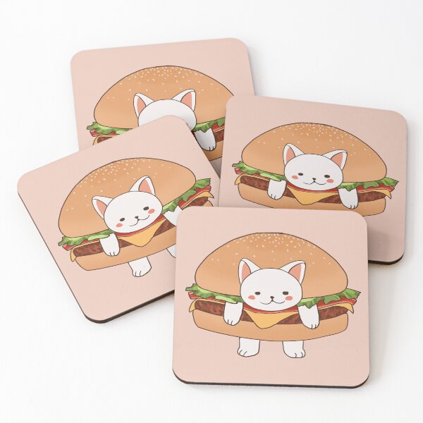 Item preview, cheeseburger cat designed and sold by papercreatyre.