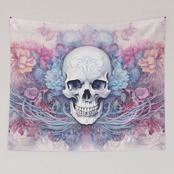 Item preview, Mortal Beauty - Skull & Roses designed and sold by pooshda.