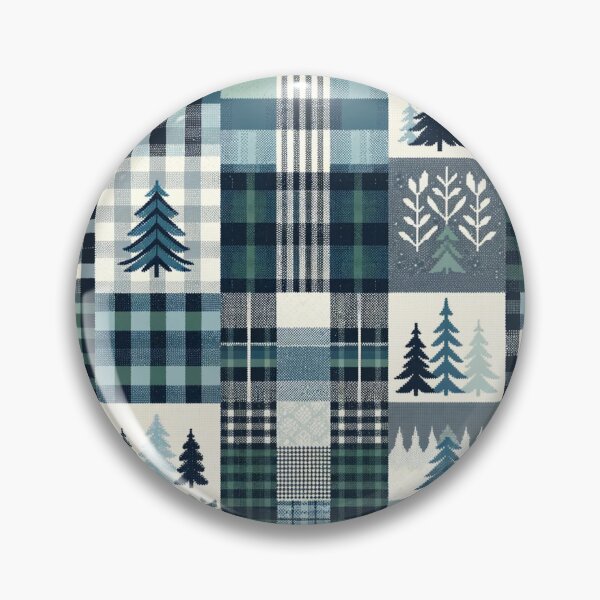 Item preview, Winter-Inspired Checkered Pattern Print designed and sold by PinUpPizzazz.