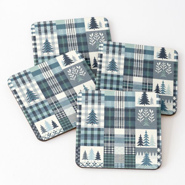 Item preview, Winter-Inspired Checkered Pattern Print designed and sold by PinUpPizzazz.
