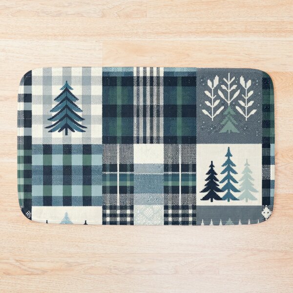 Item preview, Winter-Inspired Checkered Pattern Print designed and sold by PinUpPizzazz.