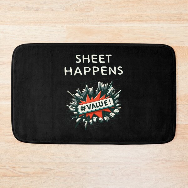 Item preview, Sheet Happens #VALUE! - Excel Spreadsheet, Shit Happens, Office designed and sold by TheRealmWithin.