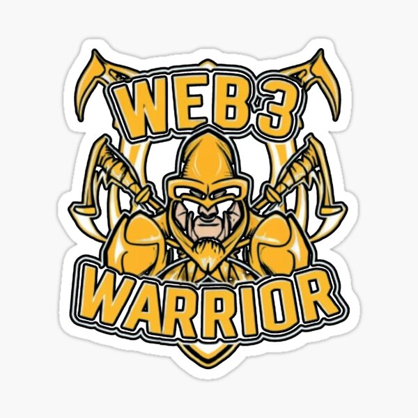 Aperçu de l'œuvre Logo du guerrier Web3 créée et vendue par TheCOCStore.