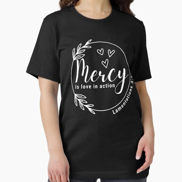 Vista previa del artículo con la obra «Misericordia, es Amor en Acción.», diseñado y vendido por MoriaStore.