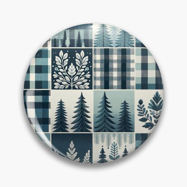 Item preview, Winter-Inspired Gingham Pattern Print designed and sold by PinUpPizzazz.