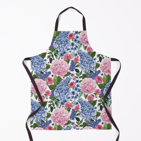 Item preview, Blue and Pink Hydrangeas, Roses and Peonies designed and sold by Pattern_Haus.