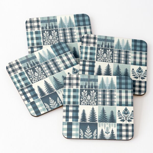 Item preview, Winter-Inspired Gingham Pattern Print designed and sold by PinUpPizzazz.