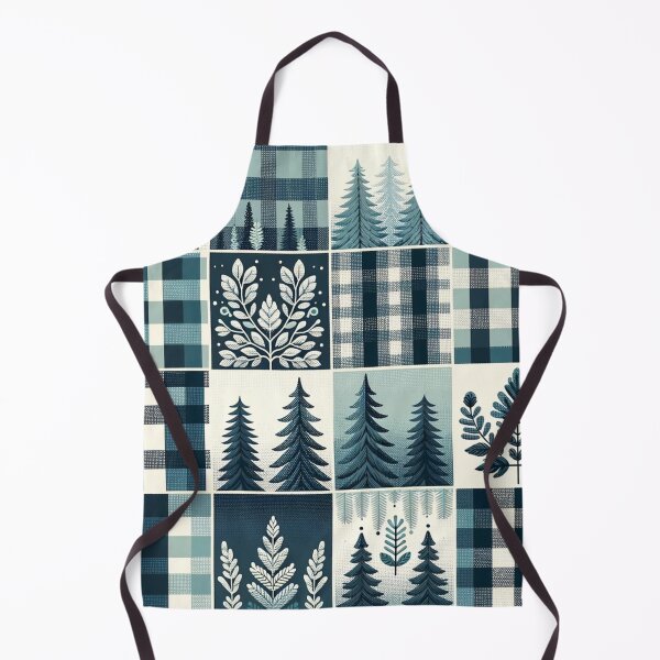 Item preview, Winter-Inspired Gingham Pattern Print designed and sold by PinUpPizzazz.