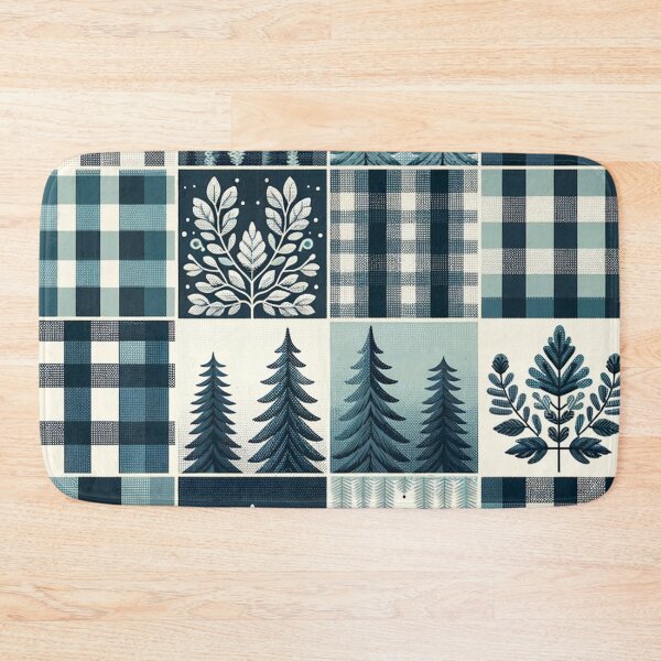 Item preview, Winter-Inspired Gingham Pattern Print designed and sold by PinUpPizzazz.